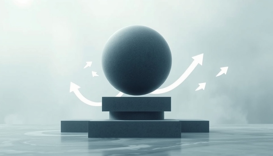 Abstract symbolic image of balance and growth in geometric design.
