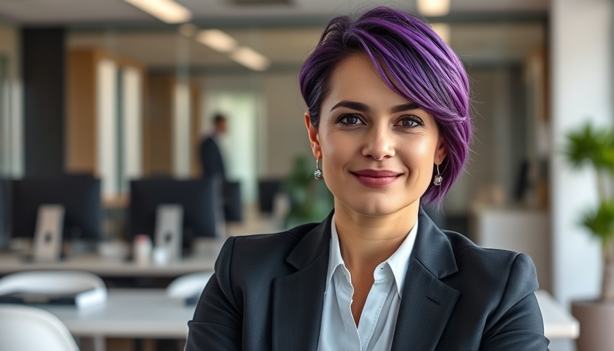 Confident professional in office setting showcasing AI Cuts SAP Support Costs theme