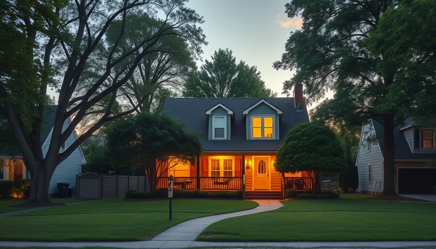 Charming suburban home at dusk, suitable for first-time homebuyer eligibility.