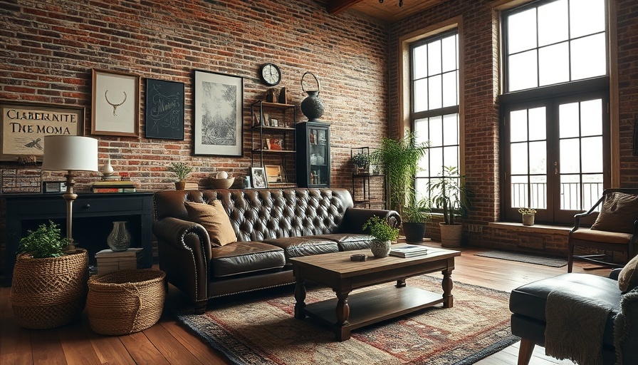 Cozy vintage living room with rustic decor for shopping inspiration.