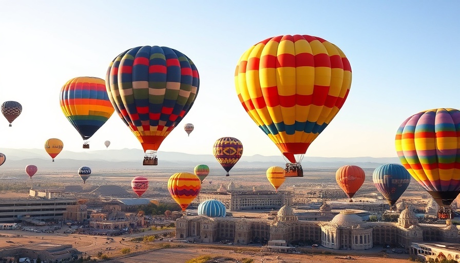 Hidden Gems in Albuquerque: Hot air balloons fill the Albuquerque sky in a vibrant display.