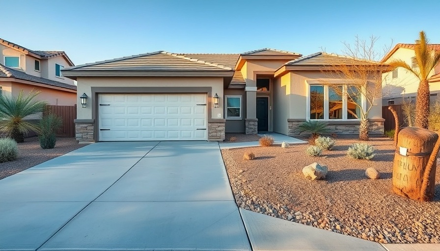 Modern suburban home in a sunny neighborhood