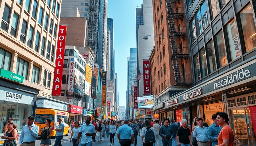 Urban street scene in one of the most expensive states to buy a house.