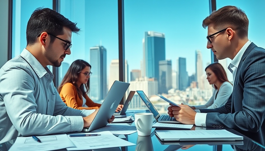 Independent Brokerages Challenges in modern office space with city view.
