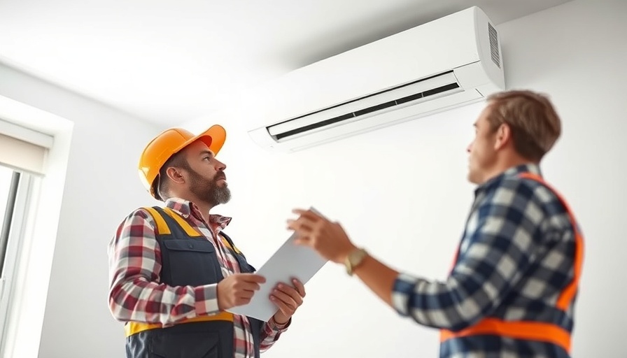 Inspector checking air conditioning unit for common home inspection problems.