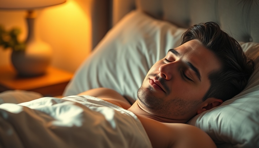Humming for Better Sleep: Peaceful man in bed