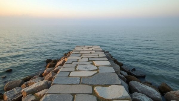 Serene coastal scene illustrating calming techniques for better well-being.