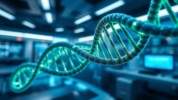 DNA helix symbolizing the key to long life in their blood.