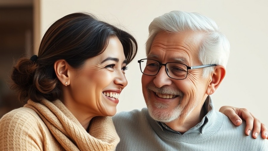 A confident woman radiates strength in kindness, helping an elderly man with warmth.