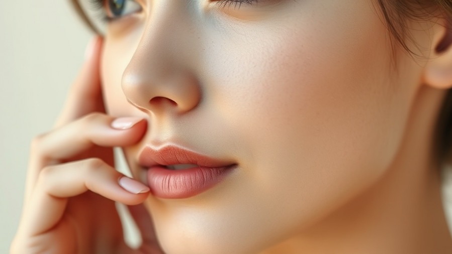 Close-up of a thoughtful young person showcasing healthy skin for acne management.