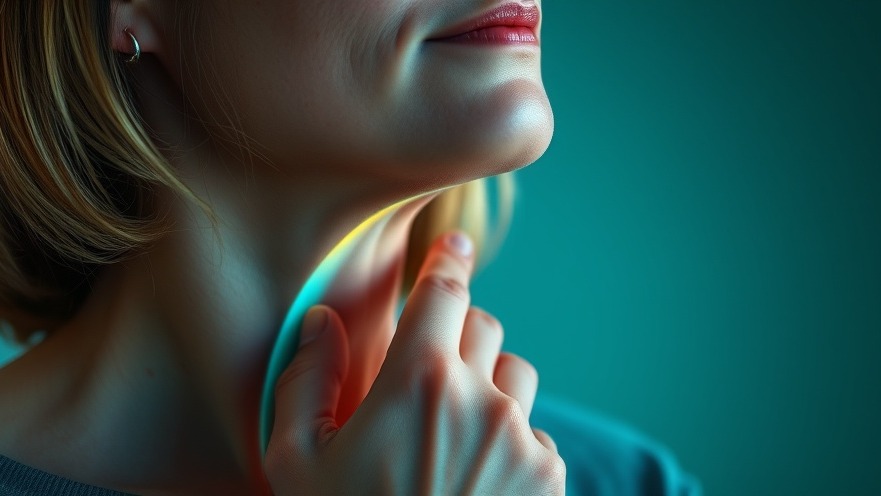 Thoughtful woman sensing vagus nerve signals for cognitive health.