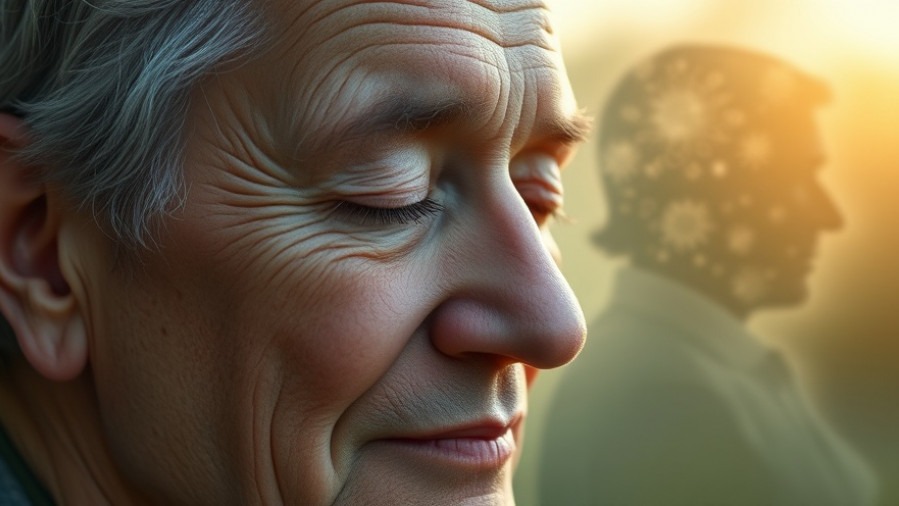 A serene individual embodies a multidimensional approach to longevity with hopeful emotion.