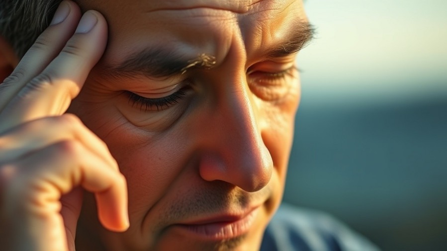 Close-up of a person practicing acupressure techniques to energize your mind.