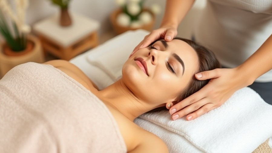 Relaxed woman enjoying manual lymphatic drainage for holistic wellness and immune support.