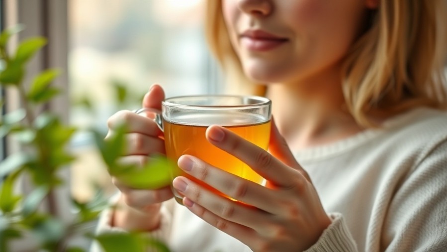 Person enjoying dandelion tea for natural detoxification in serene surroundings.
