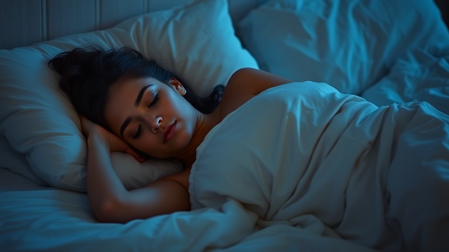 A woman enjoying restorative sleep, enhanced by foot reflexology for stress reduction.