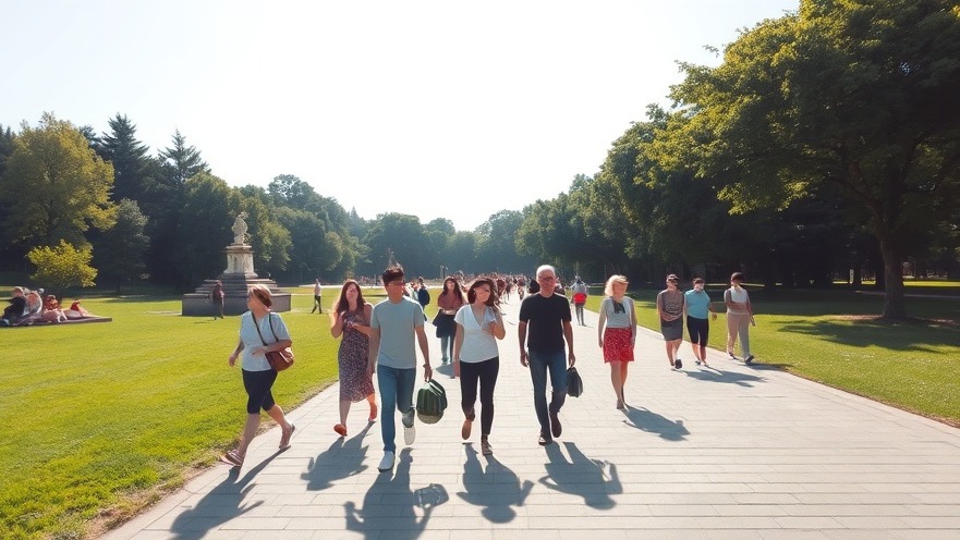 Brisk walking in the sun highlights physical activity benefits for longevity and health predictions.