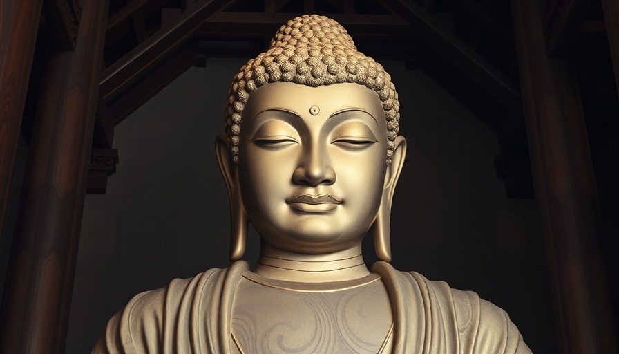 Serene Buddha statue highlighting enlightenment in Buddhism.