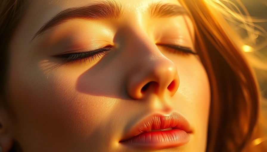 Peaceful close-up of a person meditating, conveying a healthy mind.