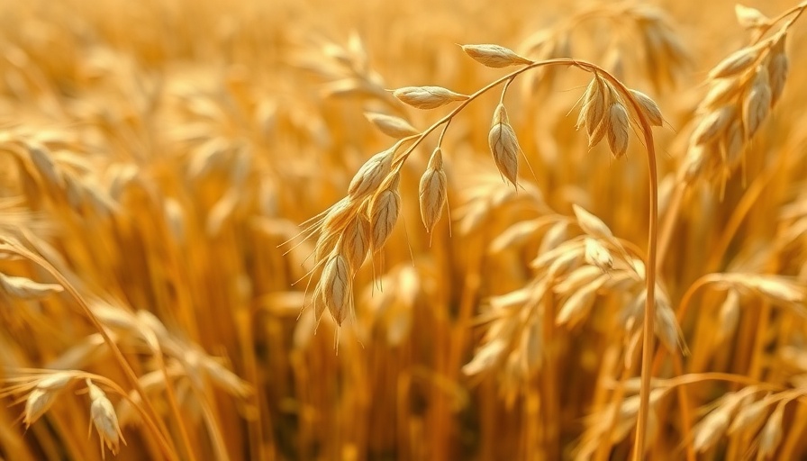Golden oats swaying in field, benefits of beta-glucan in skincare.