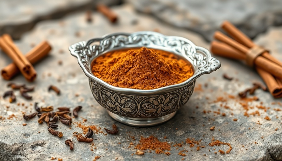 Garam masala in a silver bowl showcasing its health benefits.
