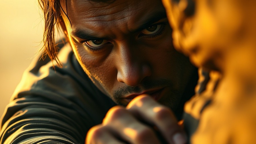 Close-up of a determined climber, embodying exposure therapy and emotional growth.