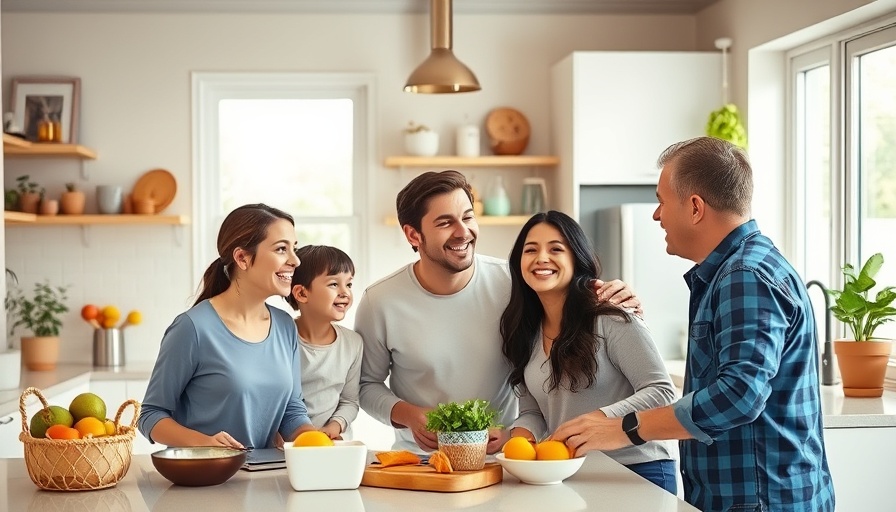 Tri Pointe Homes Experience: Happy family in a modern kitchen.