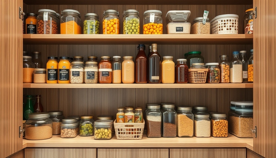 Well-organized pantry showcasing effective pantry organization tips with baskets and containers.