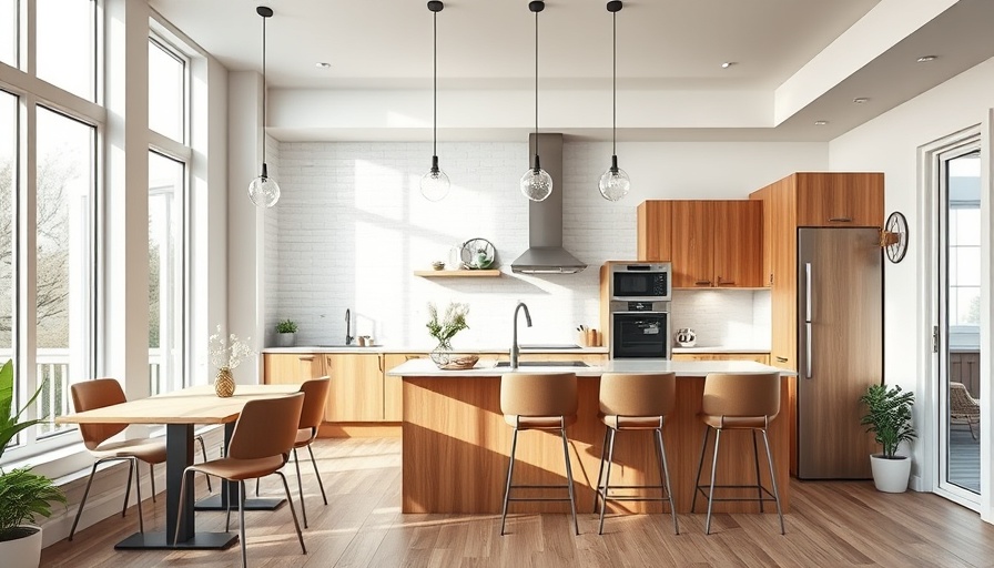 Modern small kitchen with stylish must-have features, airy with natural light.