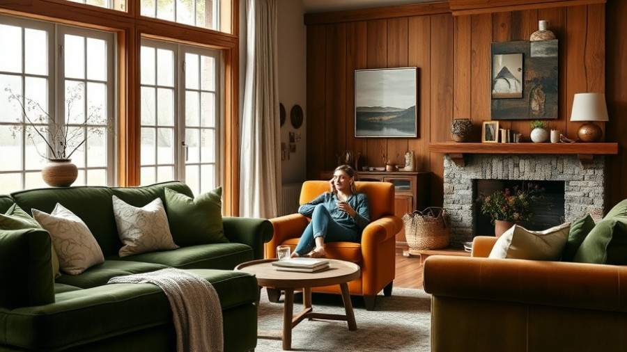 Farmhouse living room update with cozy decor and relaxing atmosphere.