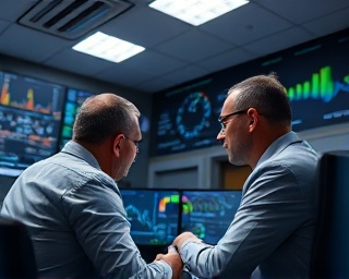 evaluative marketing analytics, discerning, synthesizing data, photorealistic, control room with data dashboards, highly detailed, analyst scrutinizing outputs, high-resolution clarity, classic grey tones, focused ceiling light, shot with a 72mm lens.