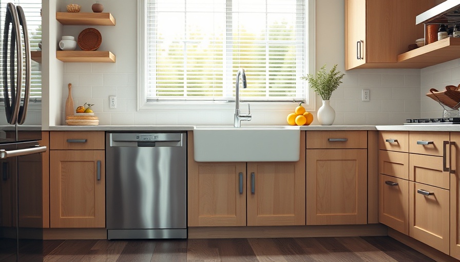 Modern kitchen with sparkling clean dishwasher, bright and organized.
