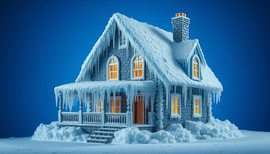 Ways to cool your home without AC costs: icy house concept