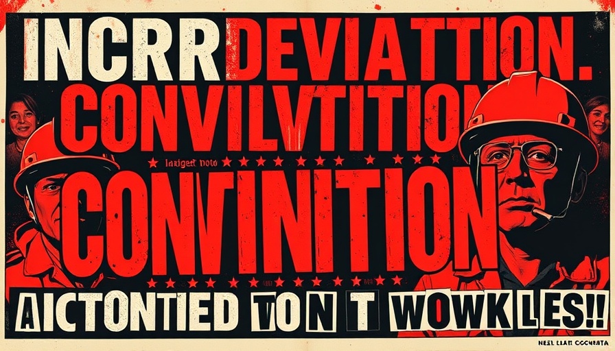 Bold propaganda poster highlighting EPA dissent issues.