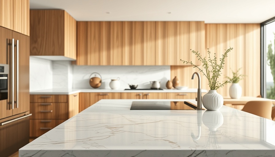 Modern DIY kitchen countertop installation with marble finish and wooden cabinets.