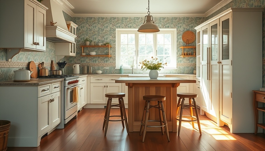 Charming vintage kitchen design with wooden elements.