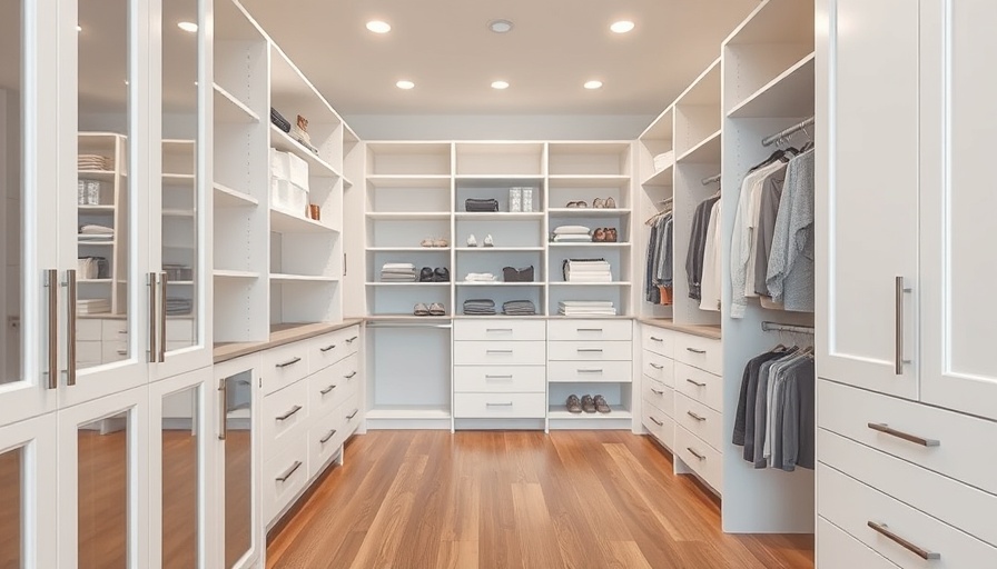 Neat walk-in closet in well-maintained California home