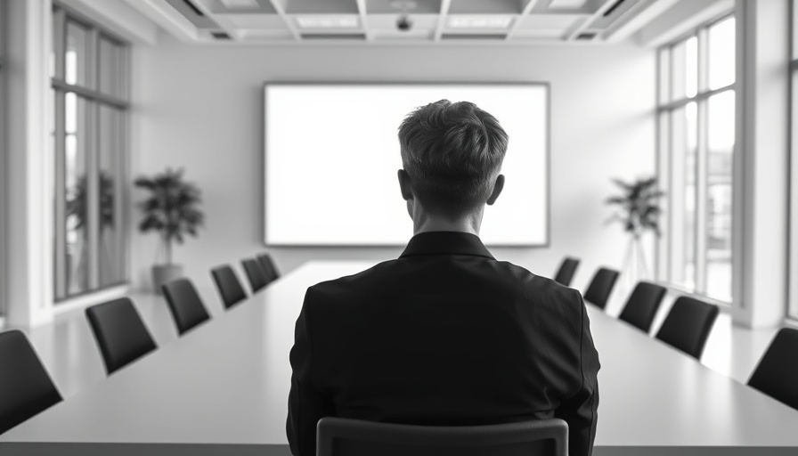 California office attendance trends illustration with empty conference room.