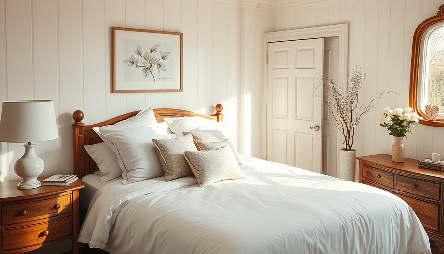 Stylish bedroom showcasing ideal bed placement.