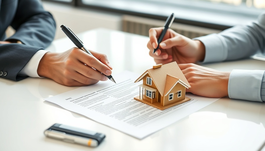 Professional discussion of home warranty programs with contract signing.