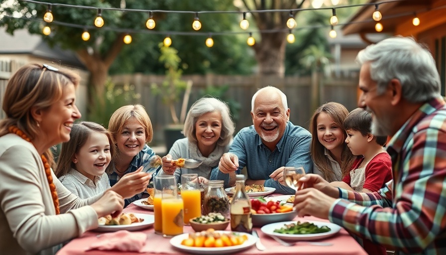Family enjoying summer staycation in California home backyard.