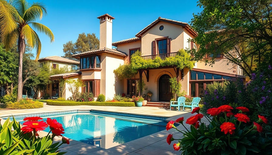 Historic Los Angeles home with pool and vibrant garden