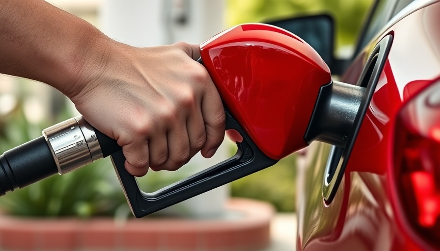 Car being fueled at gas station with gas rewards programs