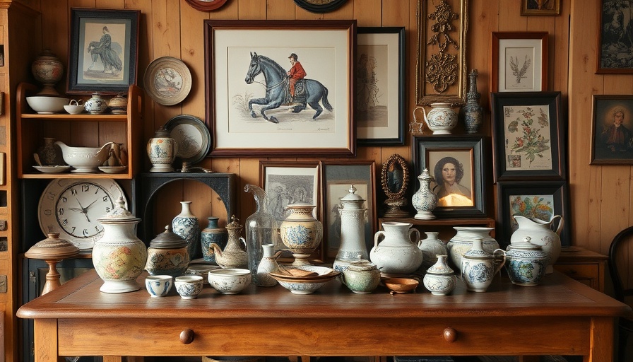 Eclectic vintage items collection perfect for California homeowners.