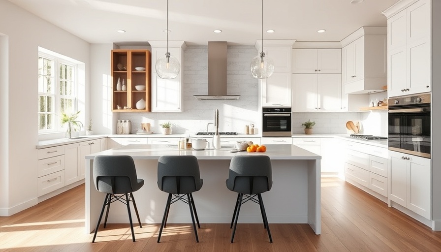 Contemporary kitchen with budget-friendly sleek makeover design.