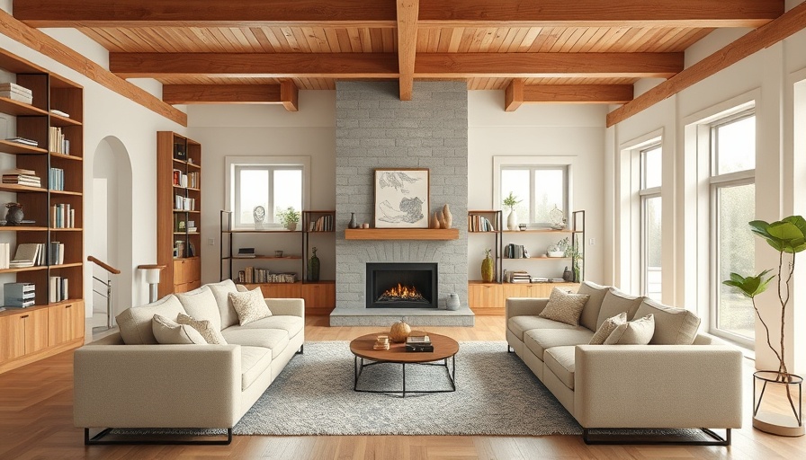 Modern living room showcasing common decorating mistakes like poor furniture arrangement.