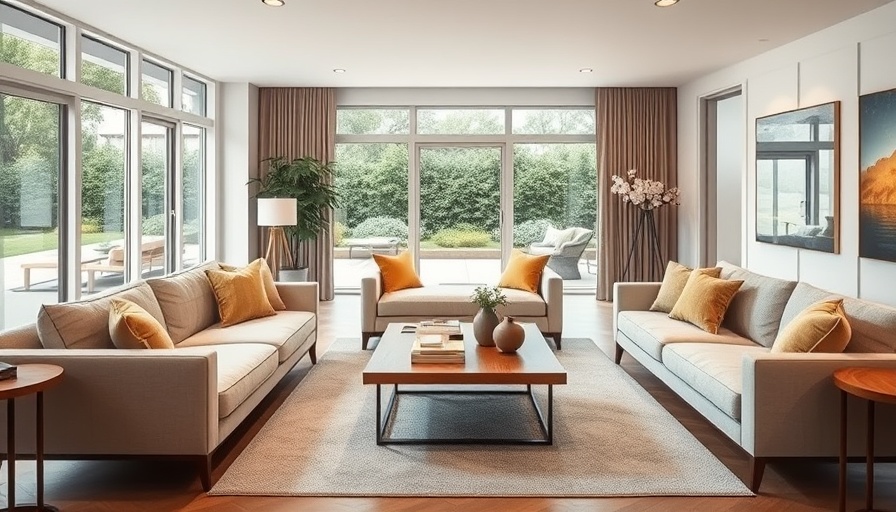 Modern California home living room with stylish decor.