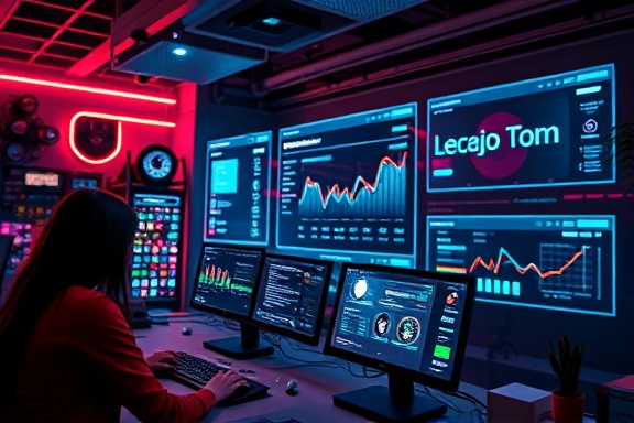 interactive website interface, intuitive functionality, engaging users, photorealistic, tech lab brimming with engagement analytics, highly detailed, animated graphical interfaces, meticulously captured, vibrant neons, low-key dramatic lighting, shot with a wide-angle lens.