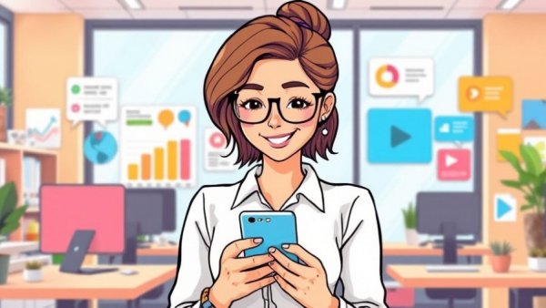 Mindfulness training for focus in a digital workspace illustration.