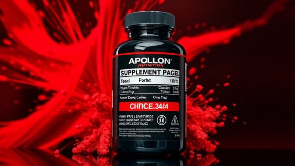 Apollon Nutrition supplement for TUDCA Organ Health Formula in a red abstract background.